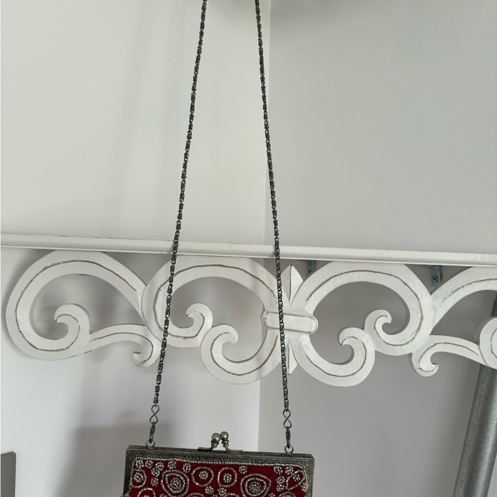 Whiting and Davis red beaded vintage evening bag - Picture 3 of 6